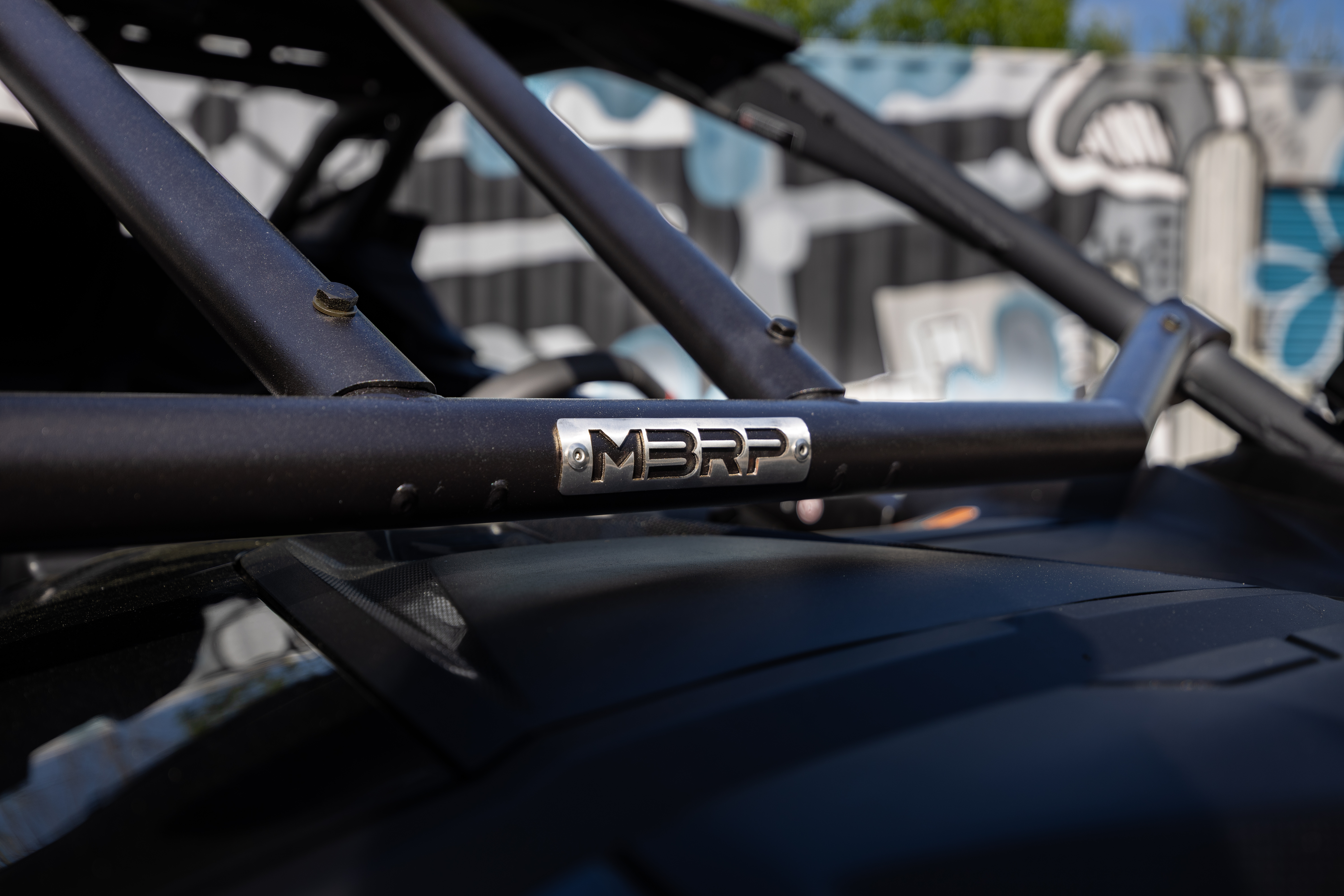MBRP Exhaust AC-9219-07 MBRP Black-Coated Front-Intrusion Bar.